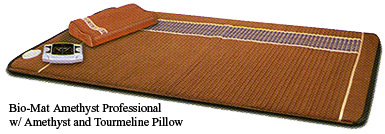Professional Biomat with Amethyst and Tourmaline Pillow